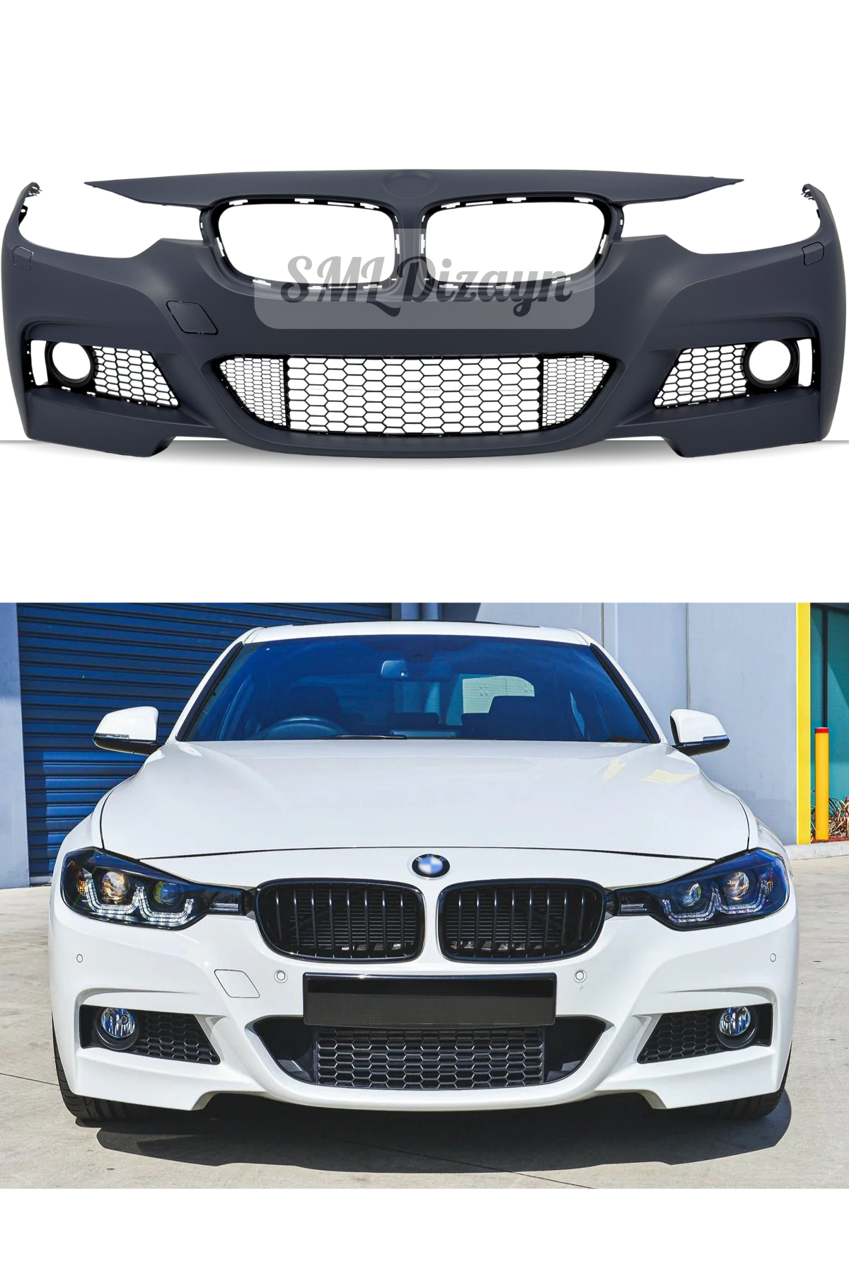 BMW 3 Serisi F30 (2012-2018) M Tech Ön Tampon - Plastik Boyasız