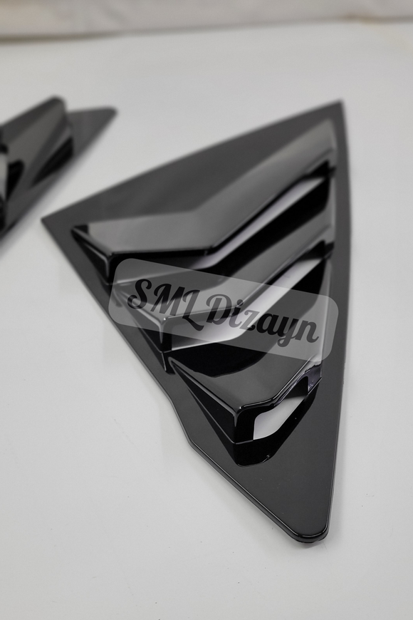 quarter window louvers for honda civic 11st gen