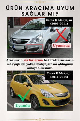 Corsa D Ön Ek Lip Boyasız Plastik 2011-2014 (Makyajlı Kasa) - 0
