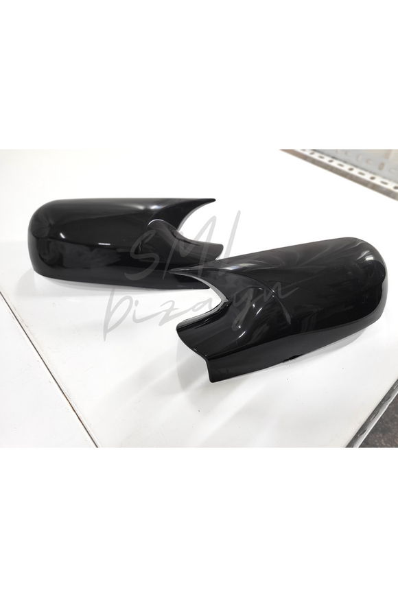 Scenic 2 Bat Mirror Cover Batman Cover Glossy Black 2004-2009