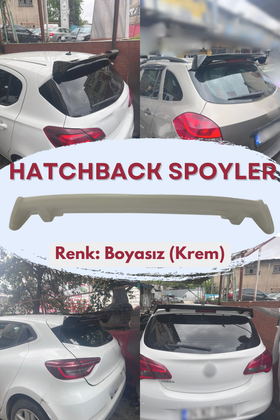 Üniversal Hatchback Spoiler Bagaj Üstü Spoyler Boyasız