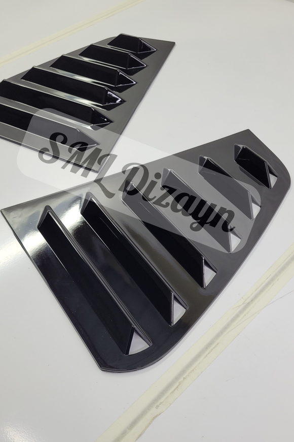 quarter window louvers scoops for golf mk7 and mk7 facelift