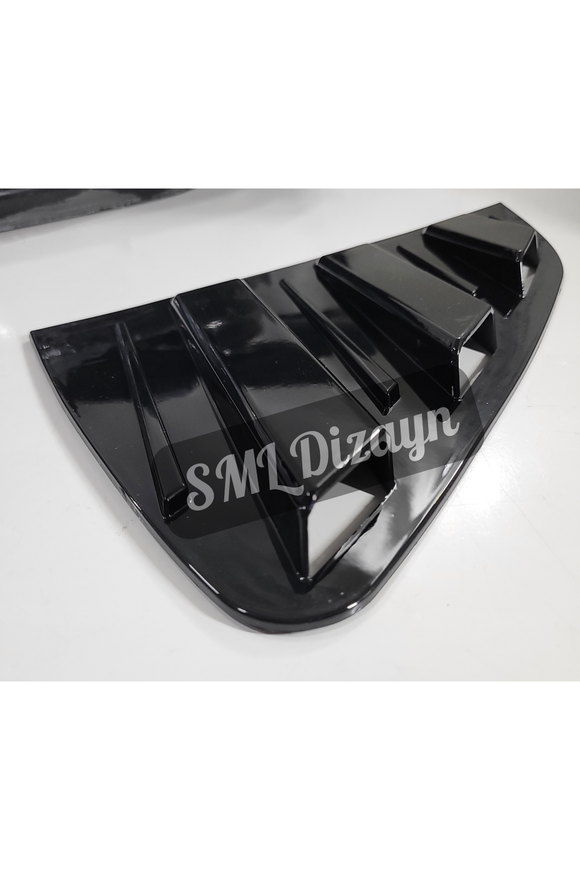 quarter window vent scoops trim for volkswagen polo aw1