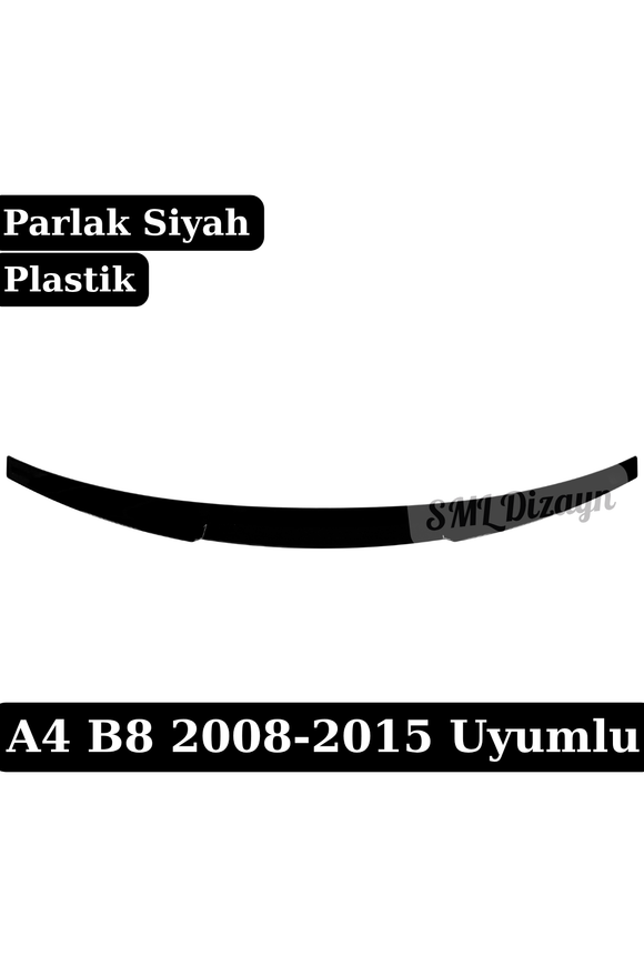 Audi-A4-B8-Sedan-(2008-2015)-M4-Style-Rear-Trunk-Spoiler-–-Piano-Black-ABS