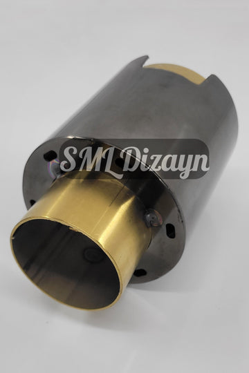 3.93 inches gold exhaust pipe tip tail