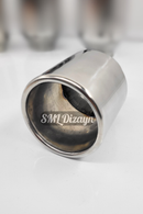 100lük düz egzoz egzos egsoz ucu başlığı kafa