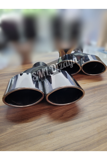 100lük oval çiftli egzoz ucu