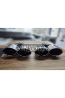 100 mm oval çiftli egzoz-egsoz-egzos ucu başlığı kafa