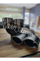 3.93 inches dual exhaust tips tails pipes