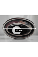 4.72 inches oval exhaust tip tail pipe