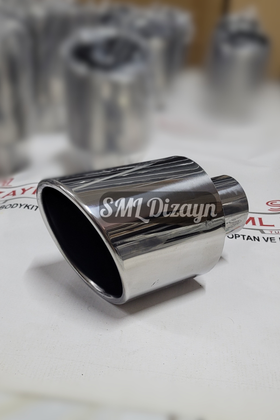 120lik tekli kesik egzoz ucu