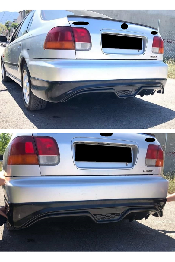 rear diffuser lip for 1996-1997-1998-1999-2000-2001 honda civic 6th gen ies