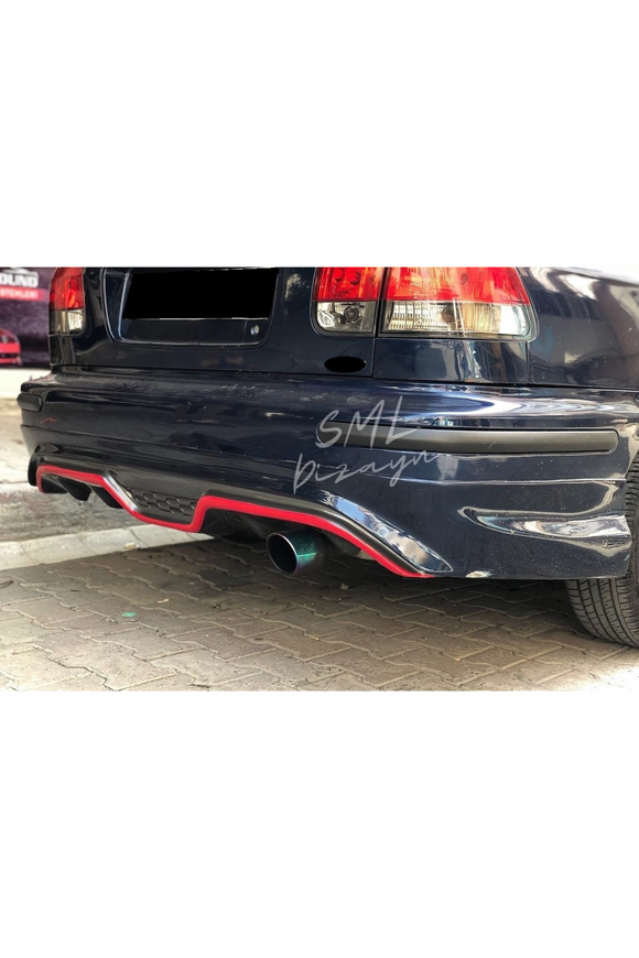 rear diffuser lip for 1996-1997-1998-1999-2000-2001 honda civic 6th gen ies