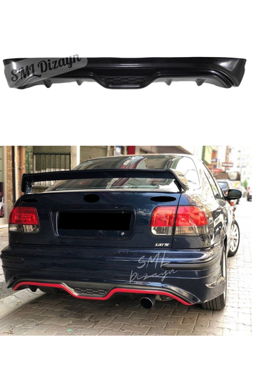 1996-1997-1998-1999-2000-2001 honda civic ies custom arka ek tampon difüzör difizör