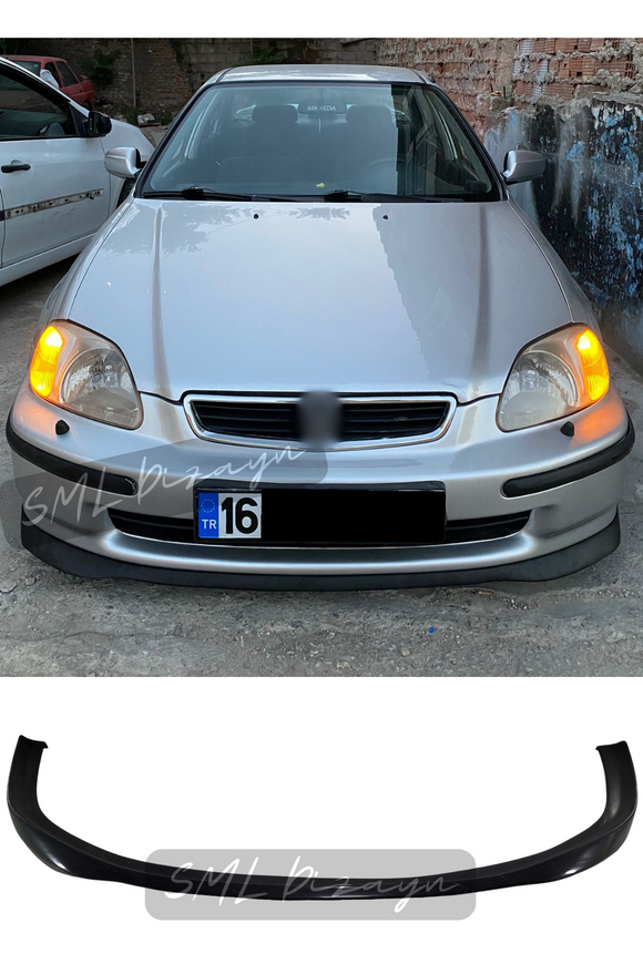 front sir lip splitter for honda civic 6th gen 1996-1997-1998