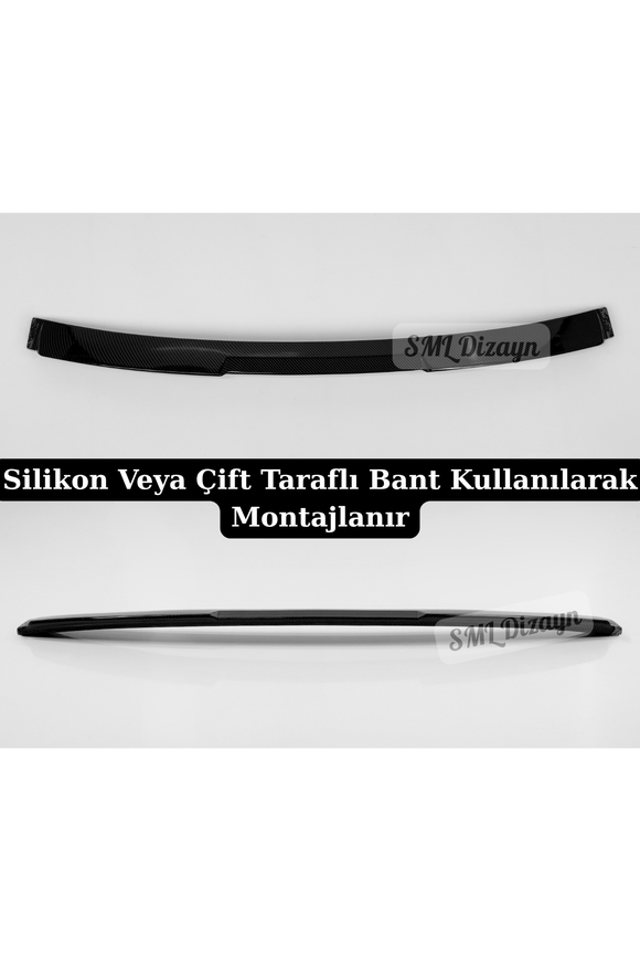 BMW-3-Serisi-F30-(2012-2018)-Cam-Ustu-Tavan-Spoileri-–-Karbon-Gorunumlu-Plastik