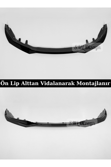 Upgrade your BMW 4 Series G22/G23 M Sport with a 3-Piece Piano Black M Performance V2 Front Lip. Durable ABS plastic, ready to install, high-speed stability!