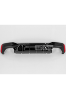 Upgrade your BMW 5 Series G30 M Sport with an M5 Competition Piano Black Rear Diffuser. Durable ABS plastic, ready to install, OEM clip-on fitment!