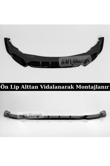 Cupra Formentor Uyumlu Ön Tampon Eki - Parlak Siyah Piano Black Plastik Lip Karlık (2021-2026) - 0