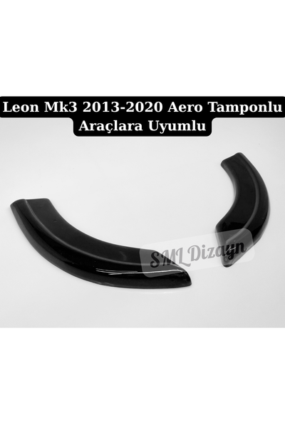 Upgrade your Seat Leon MK3/MK3.5 (2013-2020) with Piano Black Rear Bumper Side Flaps. Flexible ABS plastic, glossy finish, secure screw & tape fitment!
