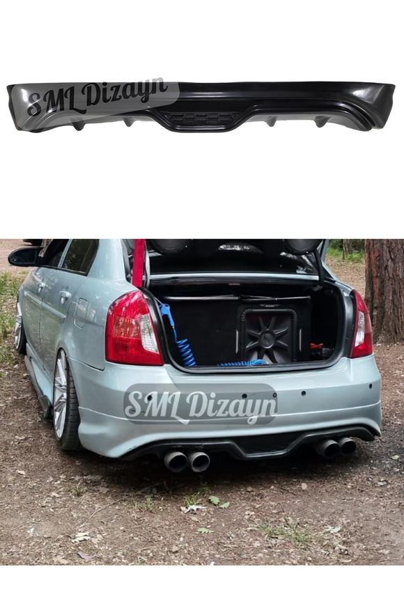 2005-2006-2007-2008-2009-2010-2011 hyundai accent era arka ek tampon difüzör difizör