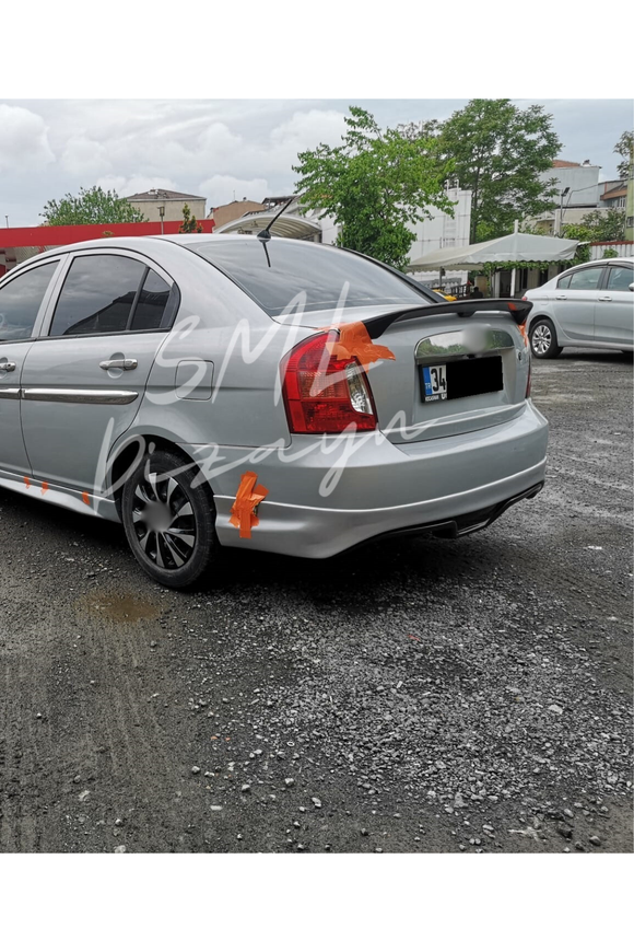 rear diffuser lip for 2005-2006-2007-2008-2009-2010-2011 hyundai accent era