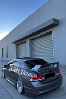 rear window louvers for 2006-2007-2008-2009-2010-2011 honda civic 8th gen 