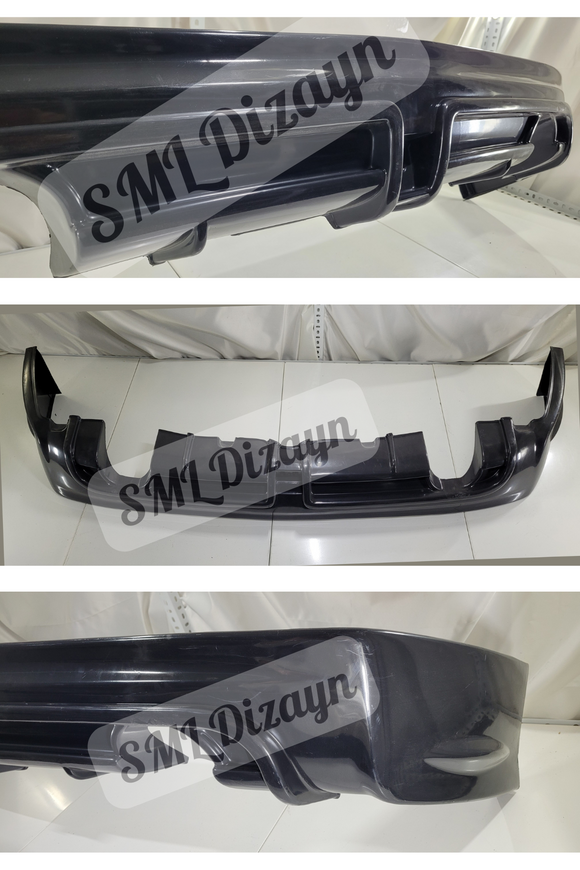 rear diffuser lip for 2006-2007-2008-2009-2010-2011 honda civic 8th gen fd6