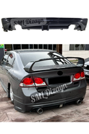 2006-2007-2008-2009-2010-2011 honda civic fd6 mugen rr arka ek tampon difüzör difizör