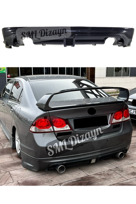 2006-2007-2008-2009-2010-2011 honda civic fd6 mugen rr arka ek tampon difüzör difizör