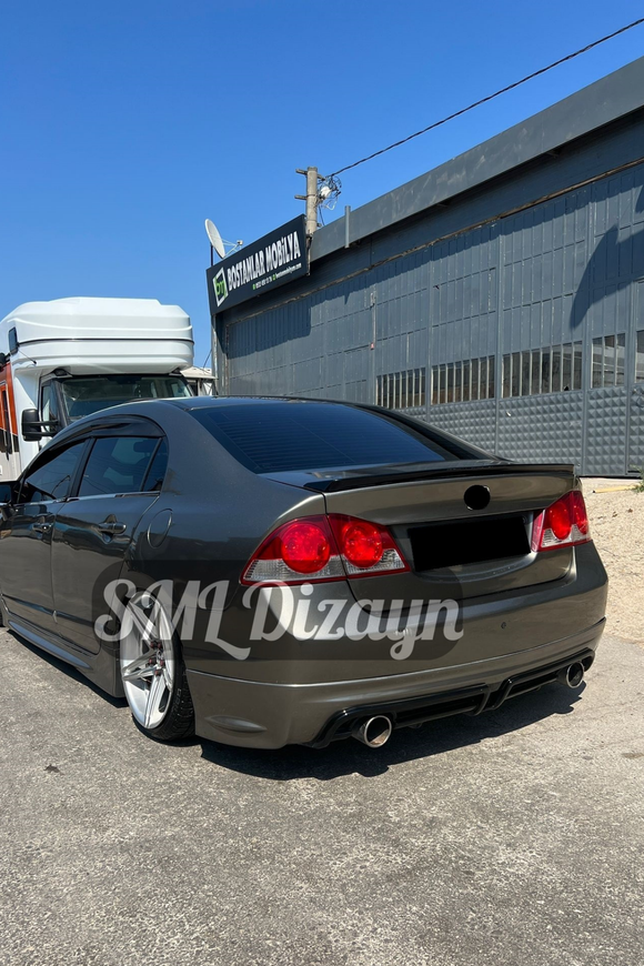 rear diffuser lip for 2006-2007-2008-2009-2010-2011 honda civic 8th gen fd6