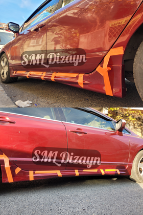 2006-2007-2008-2009-2010-2011 honda civic fd6 yan marşbiyel marşpiyel ek