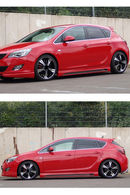 side skirts for 2009-2010-2011-2012-2013-2014-2015-2016-2017-2018-2019-2020 opel astra j 