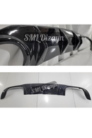 rear diffuser lip for mercedes w204 amg facelift c180-c200