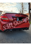 rear diffuser lip for mercedes w204 amg facelift