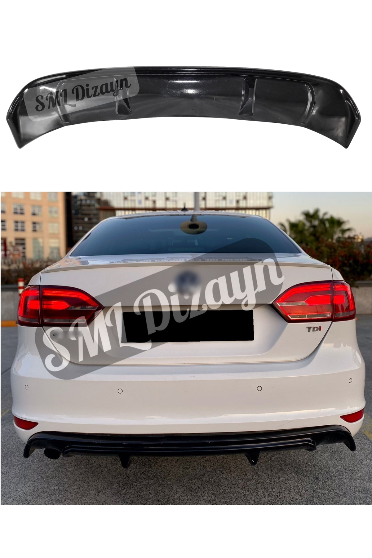 Jetta Mk6 R Diffuser Rear Additional Unpainted Plastic 2011-2014 (Non ...