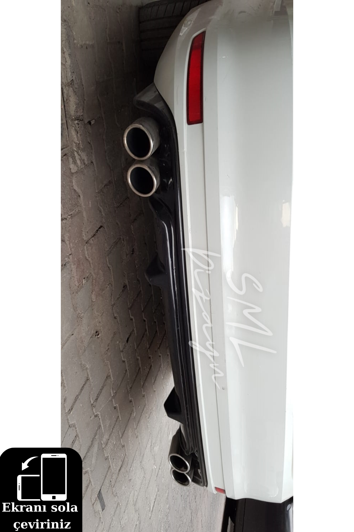  2011-2012-2013-2014 volkswagen jetta mk6 arka tampon ek difüzör difizör