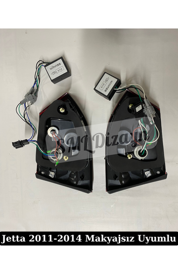 2011-2012-2013-2014 volkswagen jetta mk6 audi dizayn arka stop kırmızı