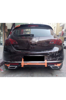 rear diffuser lip for 2012-2013-2014-2015-2016-2017-2018-2019-2020 opel astra j