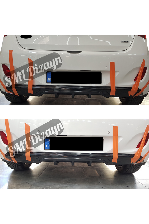2012-2013-2014-2015-2016-2017 hyundai i30 custom arka ek difüzör difizör
