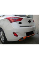 2012-2013-2014-2015-2016-2017 hyundai i30 egzoz görünüm difüzör difizör arka ek