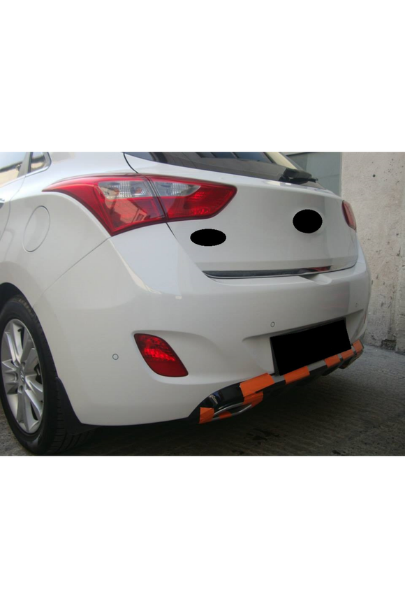 2012-2013-2014-2015-2016-2017 hyundai i30 egzoz görünüm difüzör difizör arka ek