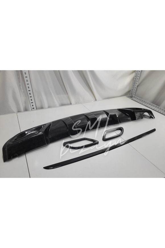 2012-2013-2014-2015-2016-2017 hyundai i30 egzoz görünüm difüzör difizör arka ek