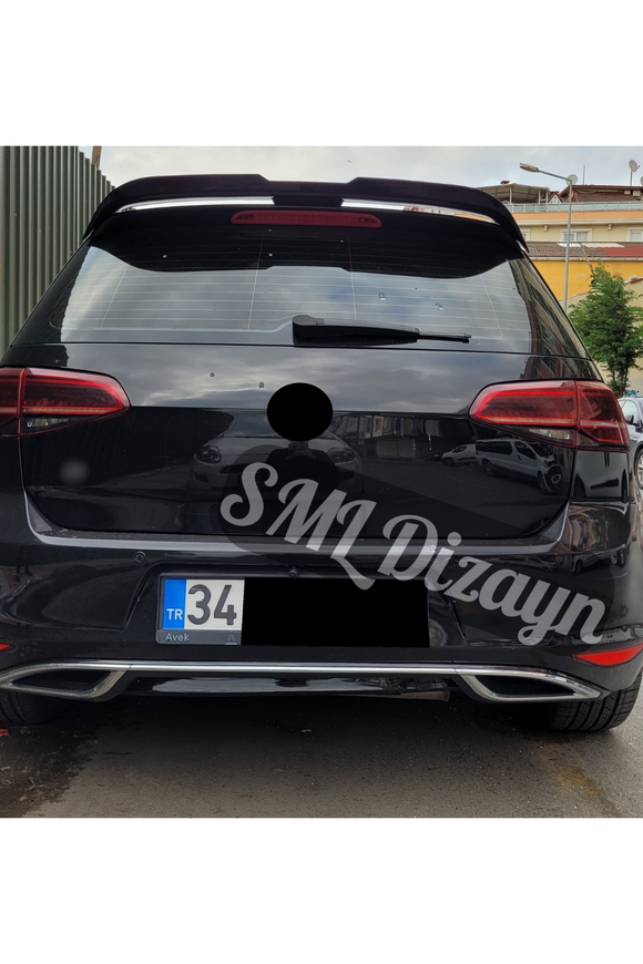 2012-2013-2014-2015-2016-2017 volkswagen golf 7 difüzör difizör arka ek