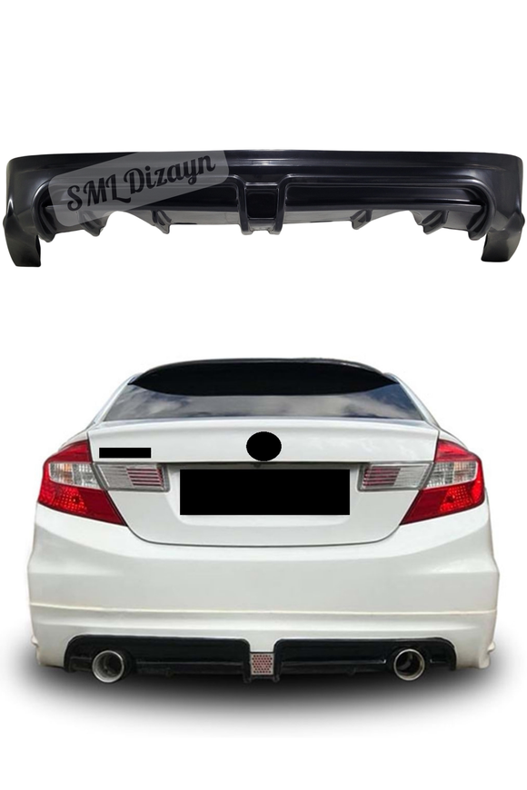 2012-2013-2014-2015-2016 honda civic fb7 arka ek tampon difüzör difizör