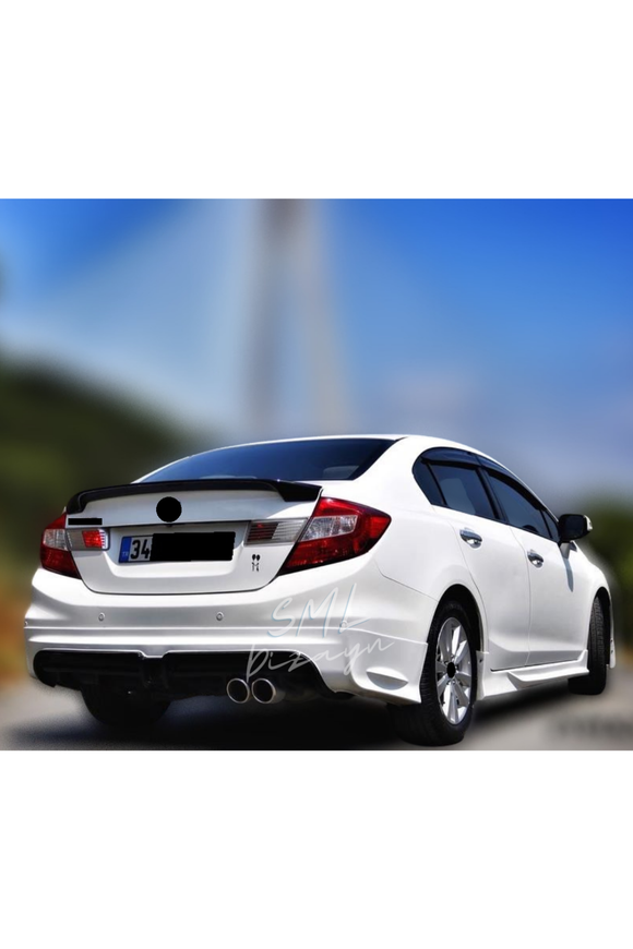 2012-2013-2014-2015-2016 honda civic fb7 arka ek tampon difüzör difizör