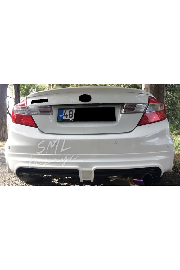 rear diffuser lip for 2012-2013-2014-2015-2016 honda civic 9th gen
