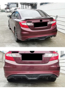 2012-2013-2014-2015-2016 honda civic fb7 arka ek tampon difüzör difizör difrizör difrüzör custom