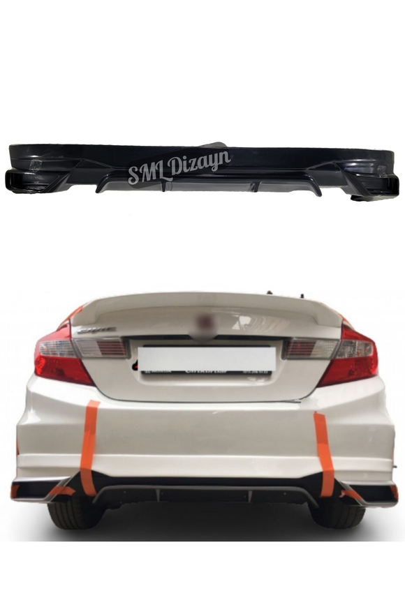 2012-2013-2014-2015-2016 honda civic fb7 arka ek tampon difüzör difizör 