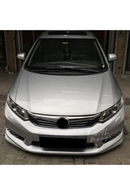 front lip splitter for 2012-2013-2014-2015-2016 honda civic 9th gen fb7